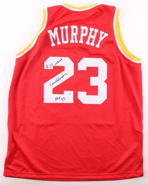 Calvin Murphy Signed Houston Rockets Jersey Inscribed "Retired" & "HOF 93" (JSA)