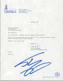 Shaquille O'Neal Signed 1988 University of Connecticut Recruitment Letter BAS