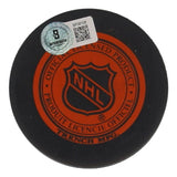 Marcel Pronovost Signed Toronto Maple Leafs Logo Puck (Beckett) 5xSty. Cup Champ