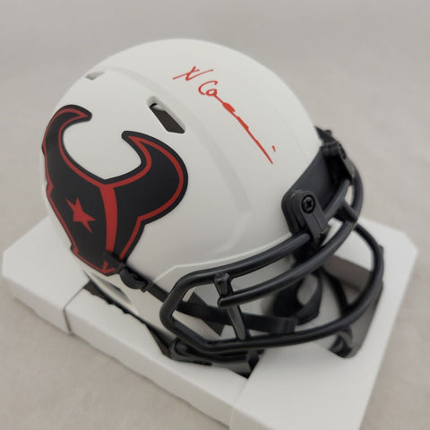 NICO COLLINS SIGNED HOUSTON TEXANS LUNAR ECLIPSE SPEED MINI HELMET BECKETT QR