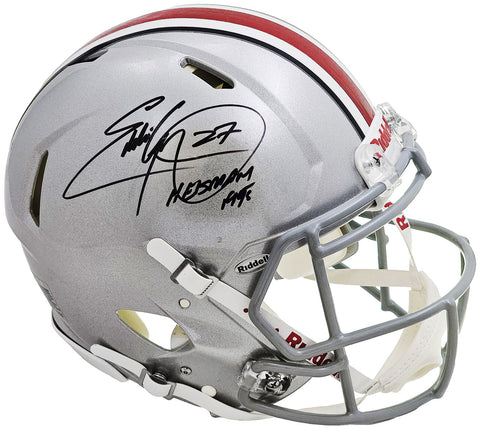 EDDIE GEORGE AUTOGRAPHED OHIO STATE FULL SIZE AUTH HELMET HEISMAN BECKETT 220881