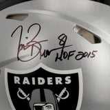 Autographed Tim Brown Raiders Helmet