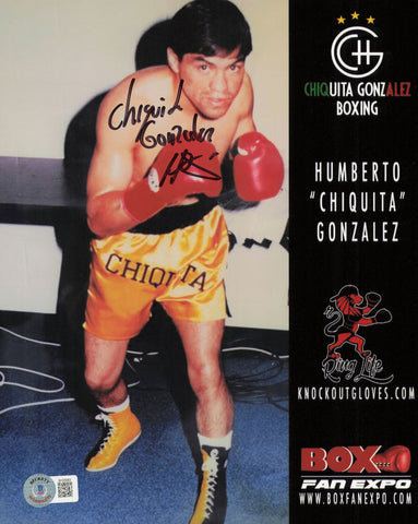 Humberto Chiquita Gonzalez Autographed Signed 8x10 Photo Beckett BAS QR #BH29083