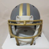 DEION SANDERS SIGNED SAN FRANCISCO 49ERS SLATE SPEED MINI HELMET BECKETT QR