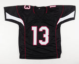 Kurt Warner Signed Arizona Cardinals Black Jersey (JSA COA) Super Bowl XLIII Q.B