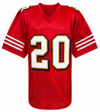 Garrison Hearst (49ers) Signed Red Custom Football Jersey - (SCHWARTZ COA)