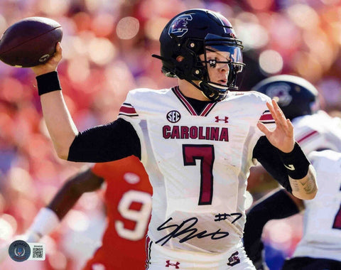 SPENCER RATTLER AUTOGRAPHED SOUTH CAROLINA GAMECOCKS 8x10 PHOTO BECKETT