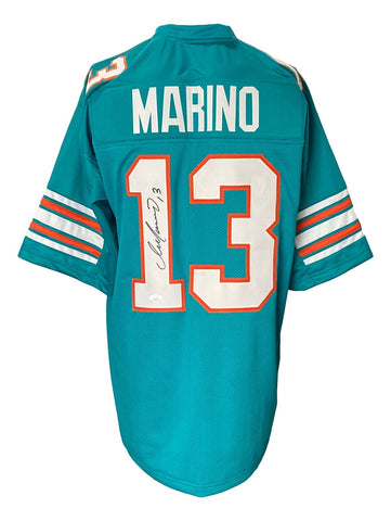 Dan Marino Signed Custom Teal Pro-Style Football Jersey JSA Hologram