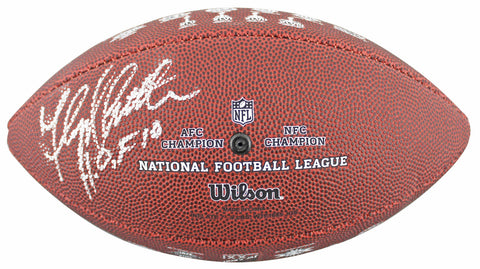 Floyd Little "HOF 10" Signed Wilson SB XLIX Pee Wee Football JSA #AX48018