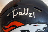 Aqib Talib Autographed Denver Broncos Navy Mini Helmet - Beckett COA