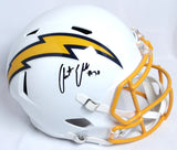 Austin Ekeler Autographed Chargers Replica Speed F/S Helmet Color Rush -