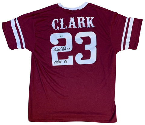 Will Clark Autographed College Style Baseball Jersey Hall of Fame 06 MLB COA