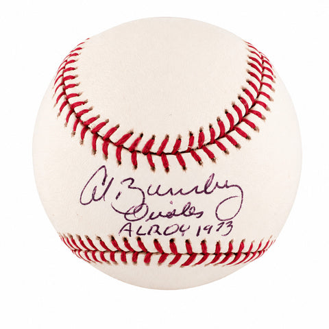 Al Bumbry Signed Rawlings (Selig) MLB Baseball w/AL ROY 1973 - (SCHWARTZ COA)