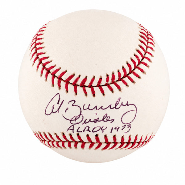 Al Bumbry Signed Rawlings (Selig) MLB Baseball w/AL ROY 1973 - (SCHWARTZ COA)