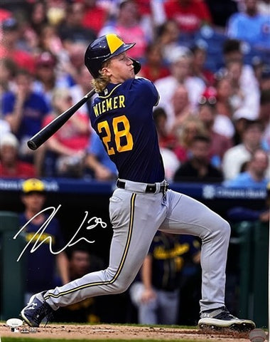 Milw Brewers Outfielder JOEY WIEMER Signed 16x20 Photo #7 AUTO - JSA