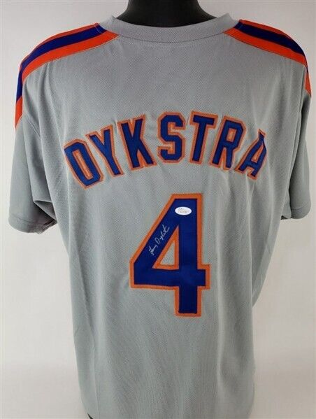 Lenny Dykstra Signed New York Mets Jersey (JSA COA) 1986 World Series Champ O.F.