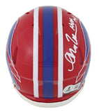 Bills Andre Reed "HOF 14" Signed 1987-01 TB Speed Mini Helmet W/ Case BAS Wit