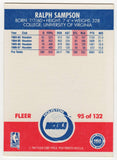 Ralph Sampson autographed 1987 Fleer Basketball Card #95 w/HOF'12 - (SS COA)