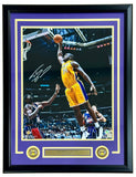 Shaquille O'Neal Signed Framed 16x20 Los Angeles Lakers Yellow Jersey Photo BAS