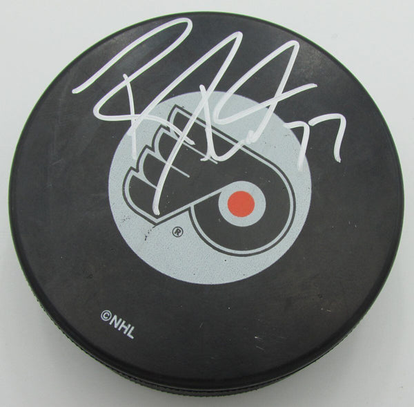 Ryan Parent Philadelphia Flyers Autographed/Signed Flyers Logo Puck 140631