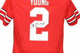 Chase Young Autographed/Signed Ohio State Buckeyes Nike L Jersey FAN 40318