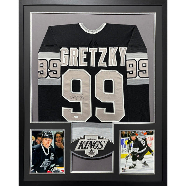 Wayne Gretzky Autographed Signed Framed Los Angeles Kings Jersey JSA