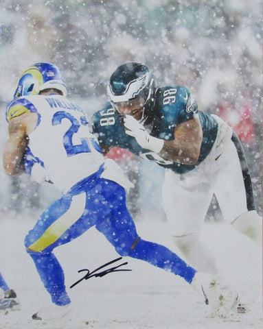 Jalen Carter Signed/Autographed 16x20 Photo Philadelphia Eagles PSA/DNA 193673