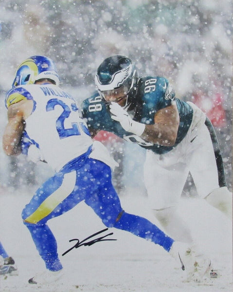 Jalen Carter Signed/Autographed 16x20 Photo Philadelphia Eagles PSA/DNA 193673
