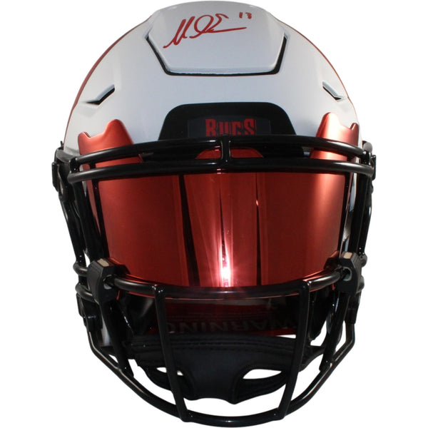 Mike Evans Autographed Tampa Bay Buccaneers Lunar SpeedFlex Visor Beckett 57302