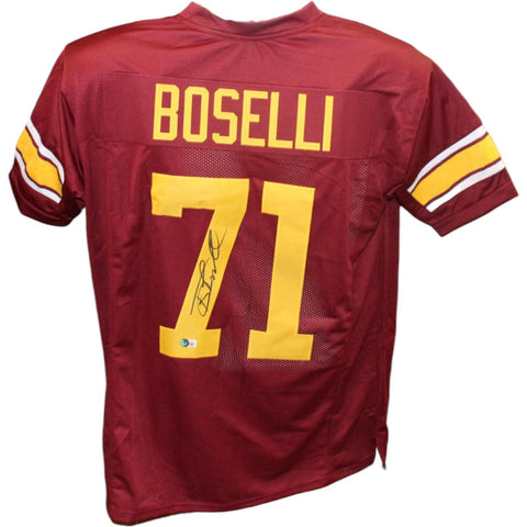 Tony Boselli Autographed/Signed College Style Red Jersey Beckett 43098