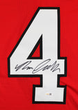 Georgia Nolan Smith Authentic Signed Red Pro Style Jersey JSA Witness