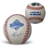 Chipper Jones Autographed 1995 World Series Signed Baseball Beckett COA + Case