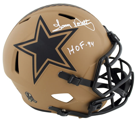 Cowboys Tony Dorsett "HOF 94" Signed STS II F/S Speed Rep Helmet BAS Witness