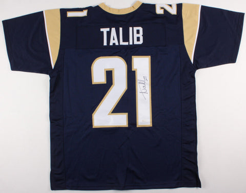 Aqib Talib Signed Los Angeles Rams Blue Jersey (JSA) 4xPro Bowl (2013-2016) D.B.