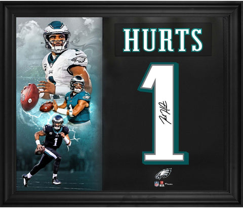 Signed Jalen Hurts Eagles 20x24 Jersey