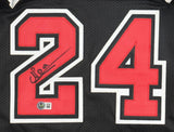Noa Essengue Signed Bulls Jersey (Beckett) Chicago 2025 1st Rnd Pk / #12 Overall