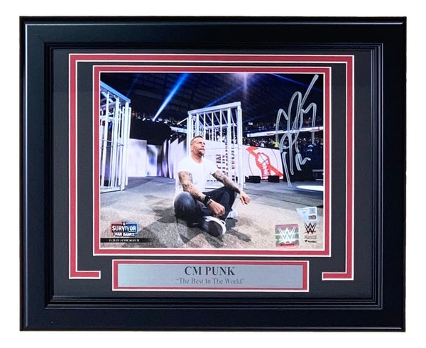 CM Punk Signed Framed 8x10 WWE Return Photo Fanatics