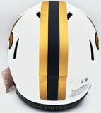 DREW BREES AUTOGRAPHED SAINTS LUNAR ECLIPSE FULL SIZE AUTH HELMET BECKETT 197044