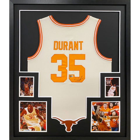 Kevin Durant Autographed Signed Framed Texas Longhorns Jersey BECKETT