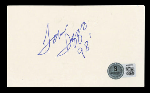 Michigan State Tom Izzo "98'" Authentic Signed 3x5 Index Card BAS #BT03535