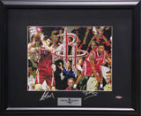 Yao Ming & Tracy McGrady Autographed Framed Photo UDA Holo & Beckett