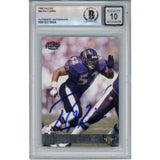 Ray Lewis Autographed/Signed 1998 Pacific #40 Trading Card Beckett 52984