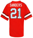 Barry Sanders Signed Oklahoma State T/B Orange Retro Brand Jersey w/INS (SS COA)