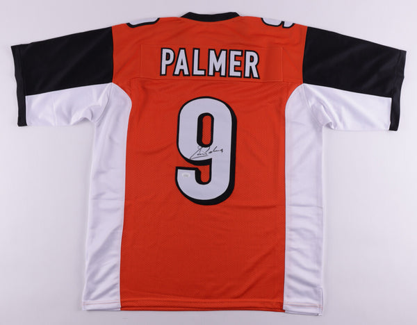 Carson Palmer Signed Bengals Jersey (JSA COA) Cincinnati's 3xPro Bowl Q.B.