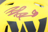 Brian Robinson Jr Signed Washington Commanders Rave Mini Helmet Beckett 51704