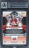 49ers Joe Montana Signed 2022 Panini Mosaic #248 Card Auto Grade 10! BAS Slabbed