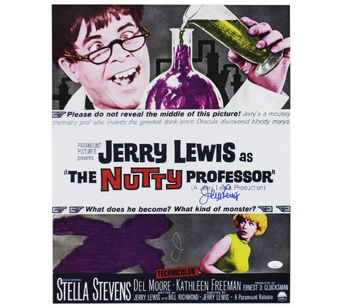 Jerry Lewis Signed Unframed 16x20 Nutty Professor Movie Poster