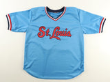 Lou Brock Signed St. Louis Cardinal Jersey (JSA) 2xWorld Series Champ Left Field