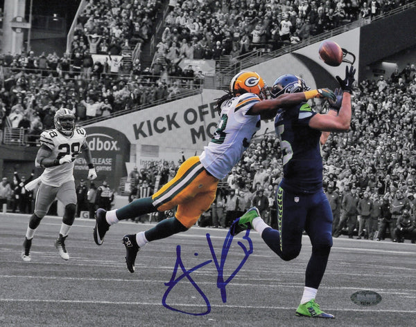 Jermaine Kearse Autographed 8x10 Photo 2014 Game Winning Touchdown MCS 63124