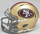 FRED WARNER AUTOGRAPHED 49ERS GOLD SPEED MINI HELMET BECKETT WITNESS 216804